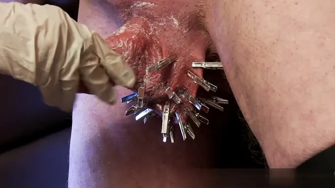 Old nasty guy is getting his dick and his nasty balls abused rough