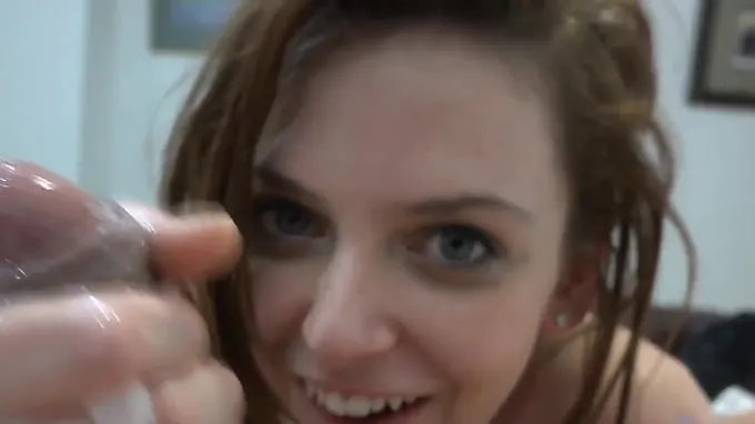 Red haired beauty sucks dick and gets her tasty pussy eaten out