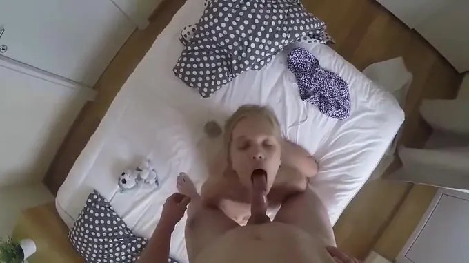 Amazing pov video with a teen babe sucking balls and fucked hardcore