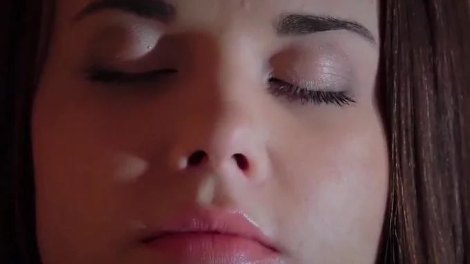 Beautiful virgin with fresh pussy gives a blowjob gagging and gets poked