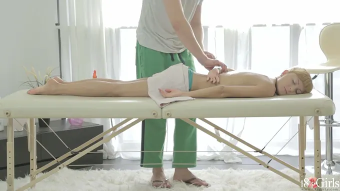 Janette gets much more than her regular massage