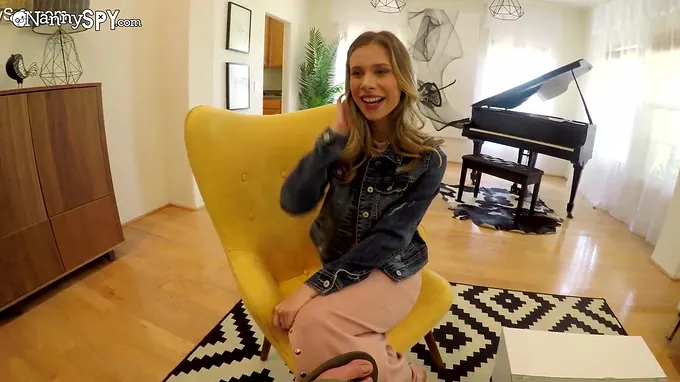 Lounging Babysitter Gets Creampied