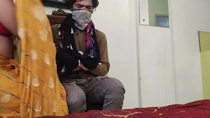 Indian bhabhi tough muff nail with tv electrician in clear hindi voice