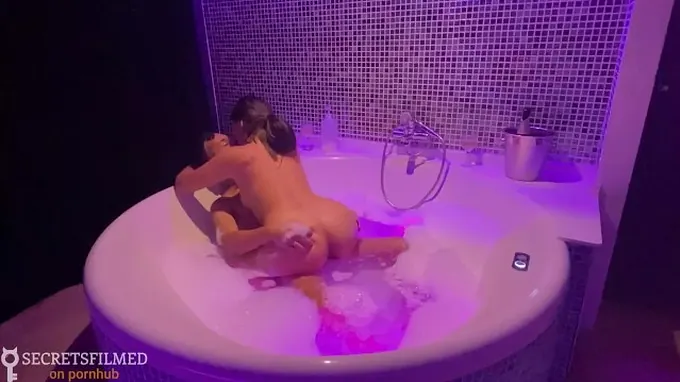My gf and I wanted to unwind in the jacuzzi but finished up fuckin' rough