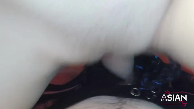 Unfiltered Asian first-timer gets her hairless muff pummeled and creampied in public