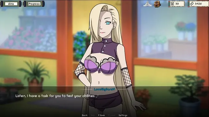 Naruto - Kunoichi Trainer (Part 11) - A molten anime orgy game with a mature beauty and her fishnet-dressed stunner
