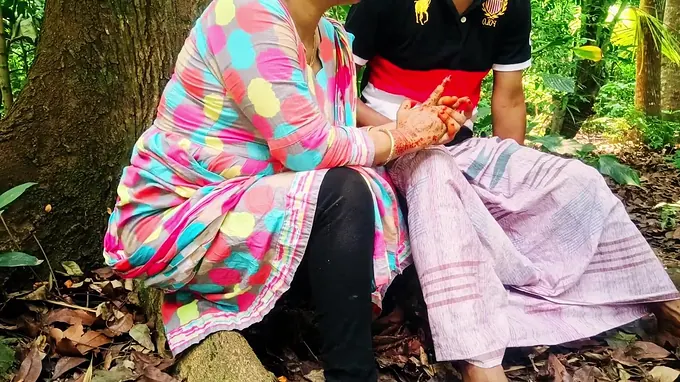 Mind-blowing duo in the naughty: Desi duo gets ravaged by the neighbor in the jungle