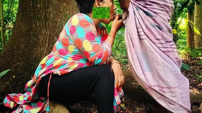 Mind-blowing duo in the naughty: Desi duo gets ravaged by the neighbor in the jungle