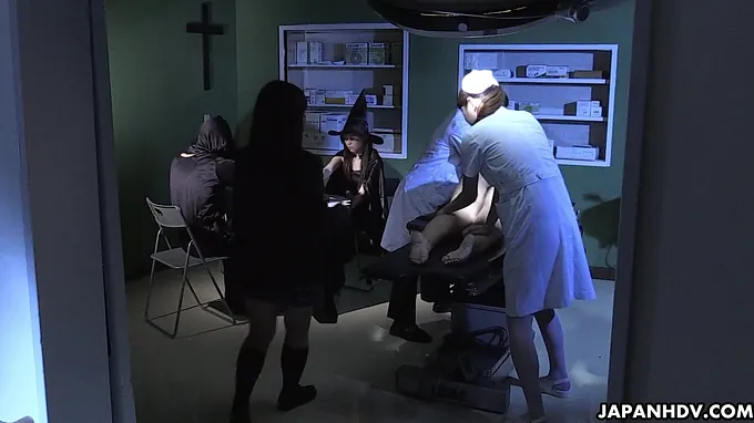 Mao Sena and Miharu Kai in horny Asian gang-bang with bang-out playthings and oral jobs