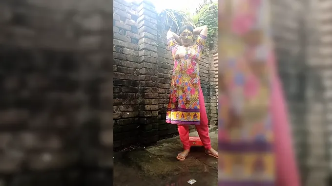 Witness Akhitub and her uber-sexy sisters get humid and nasty in the douche - Vignette 1