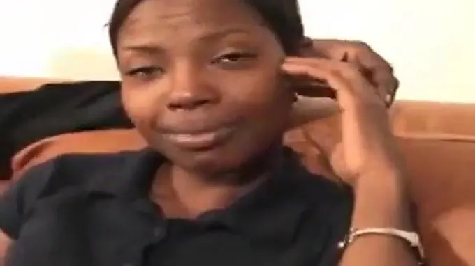 Black troublemaker with a slender framework gets a facial cumshot and a firm stiffy