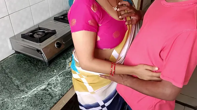 Sonu gets her immense breasts and puffies wrecked in a kitchen rear end-fashion madness