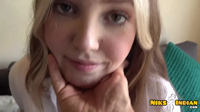 Claudia Garcia swallows down SPUNK like a professional in this first-ever bi-racial meeting with a blond Indian pornographic star