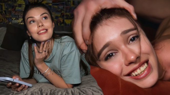 Alice, Queen Alice & Martin Spell take turns on a huge fuck-stick in their dorm