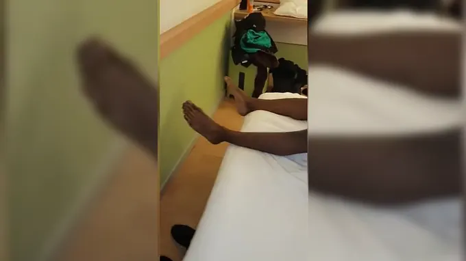 See as 18yo Gf Gives Her Wolf a BIG BLACK COCK and Spunks on his Enormous Ebony Man-meat