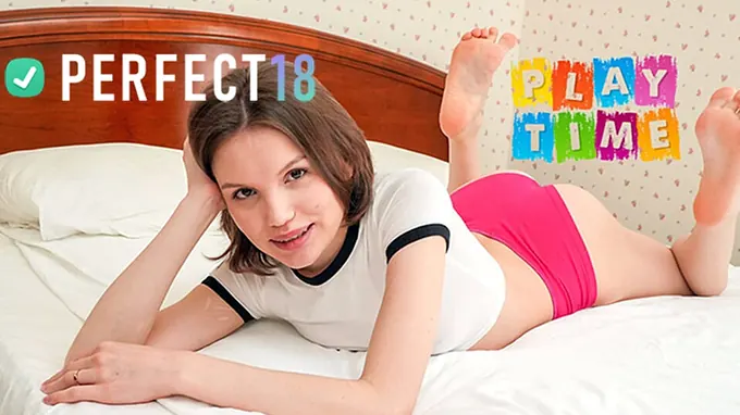 See Milka's first-ever thing in the morning - a cock-squeezing cooter ejaculation!