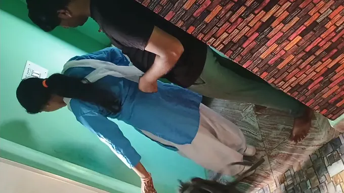 Desi College Girls in School Uniform Get Pounded with a Massive Pipe