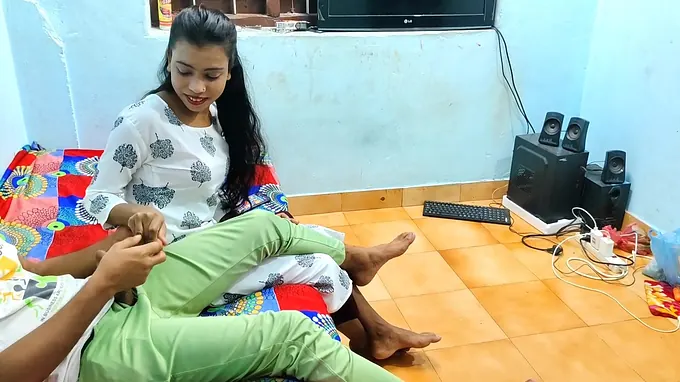 Hot bhabhi and Indian babe up for the first time, getting their tight Indian pussies drilled in office