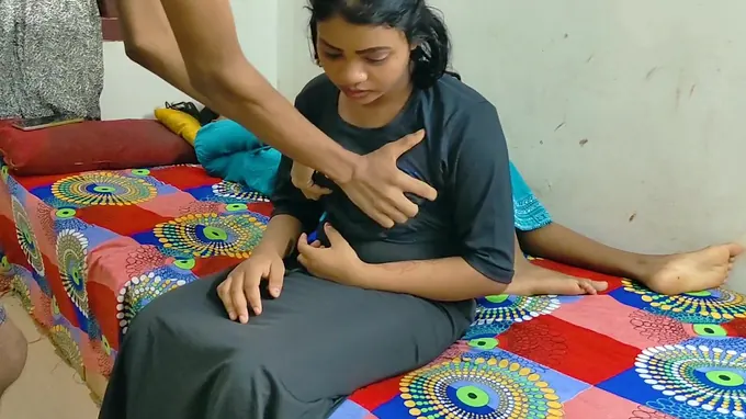 Hot Desi wife gets her tight Indian pussy pounded by Facking duo