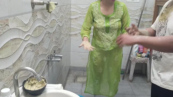 Step sister gets a taste of Indian sex and piss - real homemade, doggystyle, and close-up action