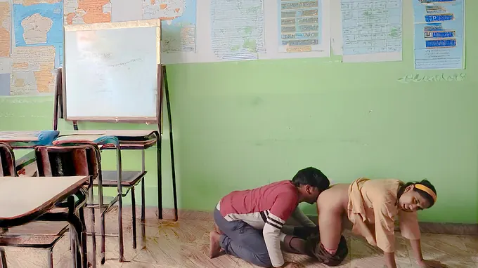My educator's steamy lesson leads to a insatiable night of orgy with a wild Indian college girl