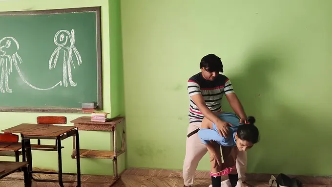 Steamy Indian student gets smashed rigid in class by franchised fellow