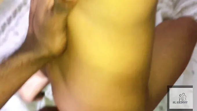 Slskinny's taut rosy pucker gets banged firm as she pleads for more