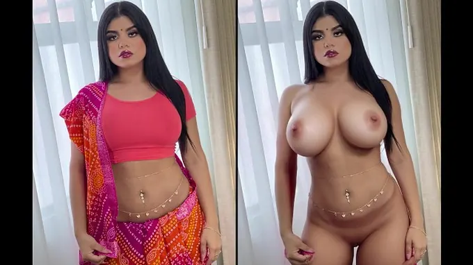 Indian Bhabhi absorbs Devar's fat snake with her thick bosoms & rump