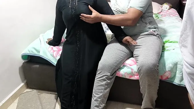 Madiha Egyptian dominates her stepson with her massive ass in hot threesome