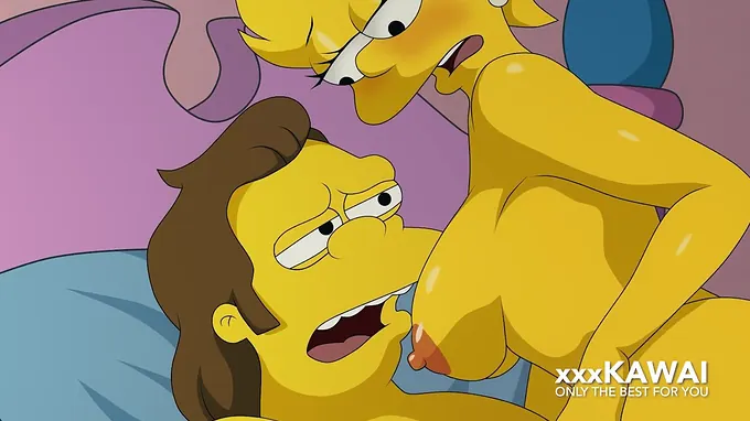 Lisa's big tits bounce as Lisa gets pounded by her lover - The Simpsons