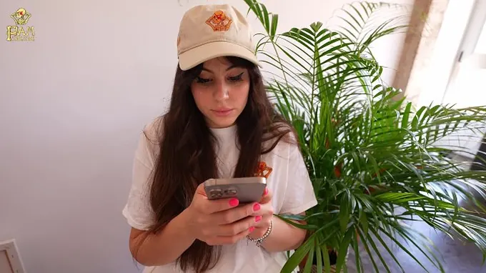 Pam's first time: Innocent talk, dirty talk & big tits action