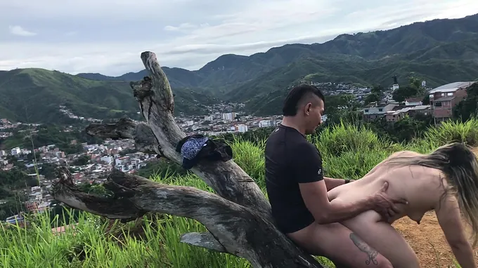 Watch Mia Khalifa, the Colombian MILF, get her mouth filled with hot jizz after a wild adventure on the Hill