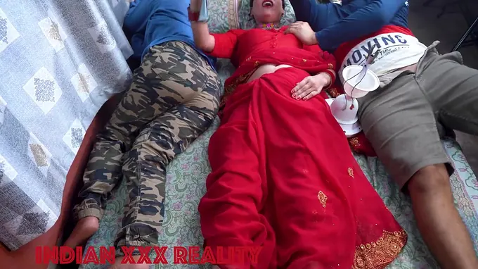 Desi Angel and Indianxxxreality's step sister get dirty talking while getting their tight holes drilled hard and fast in Hindi