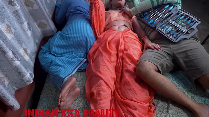 Desi Angel's tight Indian pussy gets pounded by step son's hard cock in hot homemade video