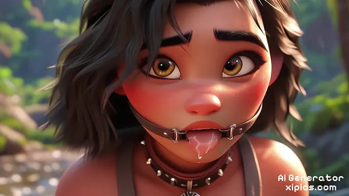 Ai Generated Moana Porno: Nude animation porno for Moana and her pals in a toon world