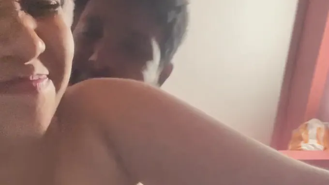 Desi aunty & student demolish each other's coochies in first-ever ever student-on-college girl from the rear