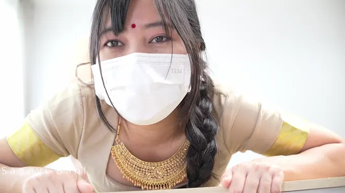 Saanvi Bahl trains Virgin how to plumb with her large well-lubed caboose and mammories