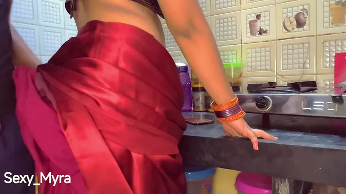 Myra's Indian schoolgirl buddy hooks up with stepson for some xxx ass fucking joy