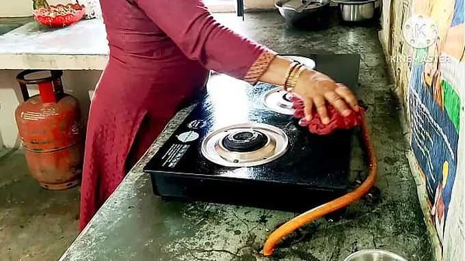 Sexynebbw & Homemade get kichen-ed by a neighbor's big cock