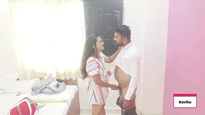 Kavita college girl gets boned firm by Desi Tatya Tutor with thick globes