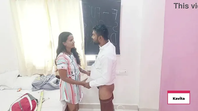 Kavita college girl gets boned firm by Desi Tatya Tutor with thick globes