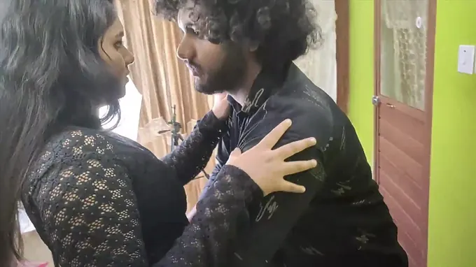 Witness as Indian housewife Vaishnavy Raj gets crazy in the bathroom with a gigantic, uncircumcised dick