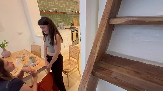 My Wife and Chanel have a scorching real-life lezzie 3some with a suspended fellow