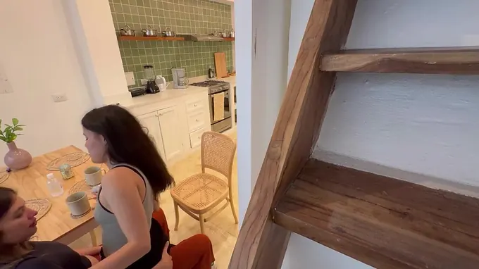 My Wife and Chanel have a scorching real-life lezzie 3some with a suspended fellow