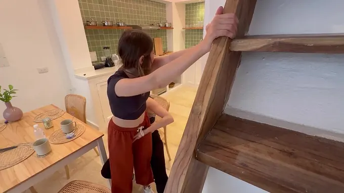 My Wife and Chanel have a scorching real-life lezzie 3some with a suspended fellow