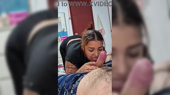 Alejandro Camacho displays off her ginormous titties and masturbates them while cleaning