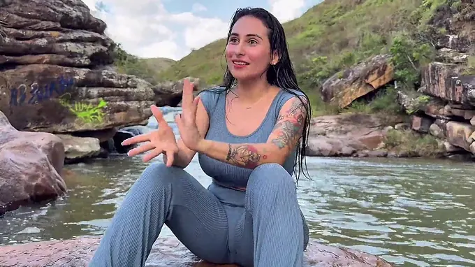 Jennifer Have fun & Sneider Have fun get rode rigid for cash in the ocean