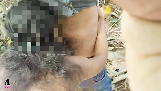 See a insane Indian woman get her cock-squeezing poon poked in public by a Sri Lankan duo