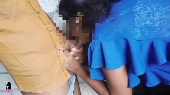 Observe how insatiable youthful Sinhala stud HansiNangiya gets nasty in public with mischievous outdoor fuckfest and jizm in throat act