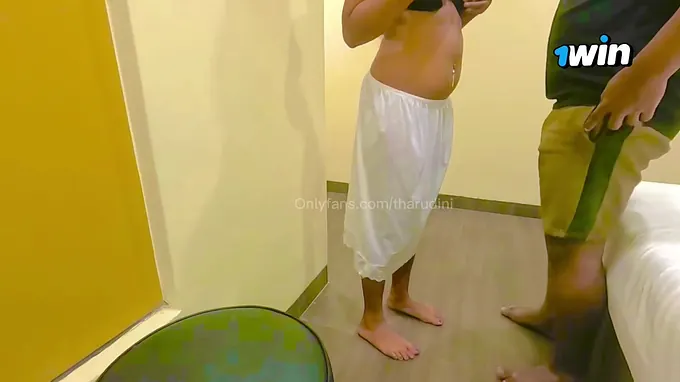 See Tharudini, a sizzling fresh Pinay, get her fat funbags and taut coochie pulverized rigid on Sri Lankan Garb